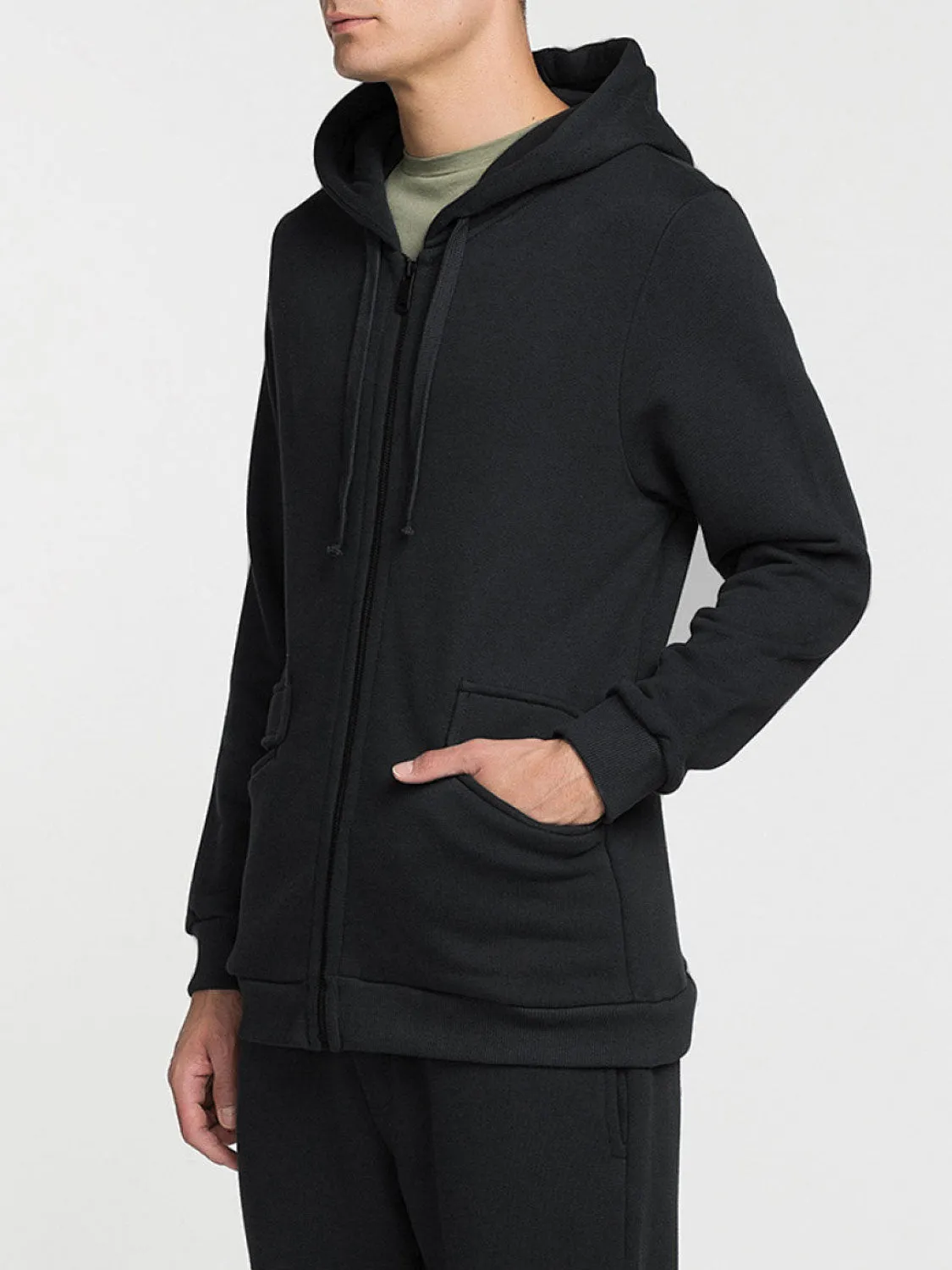 Organic Cotton-Jersey Hoodie Meteorite Grey